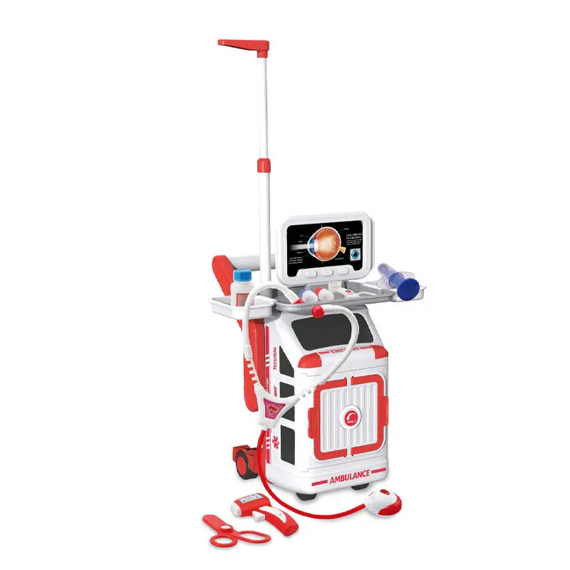 2024 New Product 2 IN 1 Ambulance Doctors Play Set Medical Station Toy Pretend Play Children Toy For Boys Girls