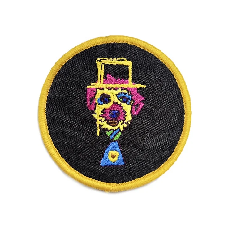 Custom heat press clothing patches custom embroidery patch