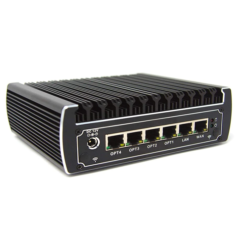  PfSense безвентиляторный мини-ПК x86 core i3 7100u i5 7200u celeron 3865u 6 * Intel lan DDR4 linux брандмауэр маршрутизатор DHCP VPN сетевой