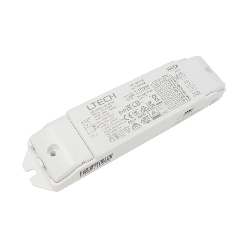 LTECH SE-12-350-700-W1DS 12 Вт 100-400 мА постоянный ток 4 в 1 димминг светодиодный драйвер