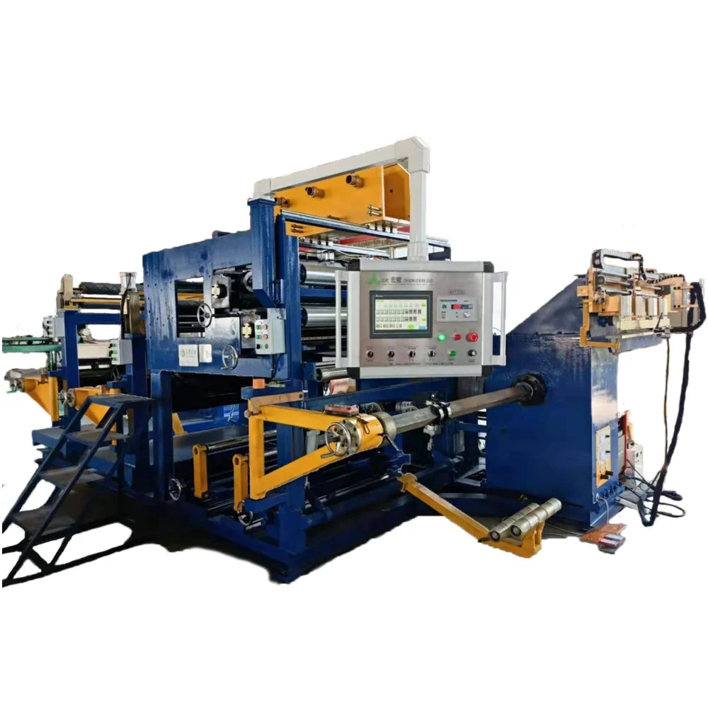 BRJ-800-2 Full Automatic Double Layers Copper Strip Power Transformer Foil Winding Machine