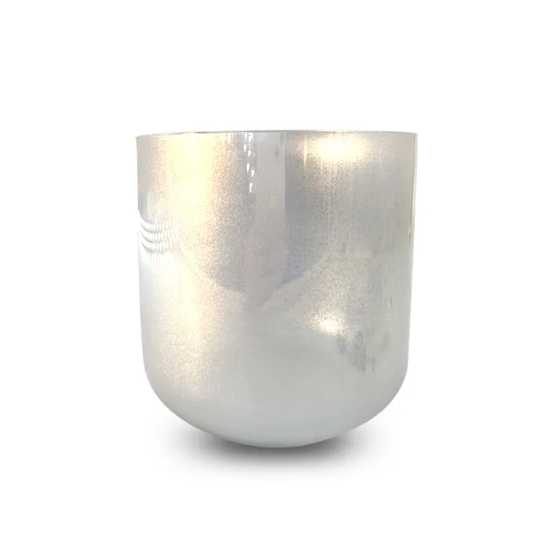 AMAZING Sound Bowl Set Meditation Singing Alchemy Silver Crystal Quartz Bowl Meditation Mother of Platinum Music Bowl