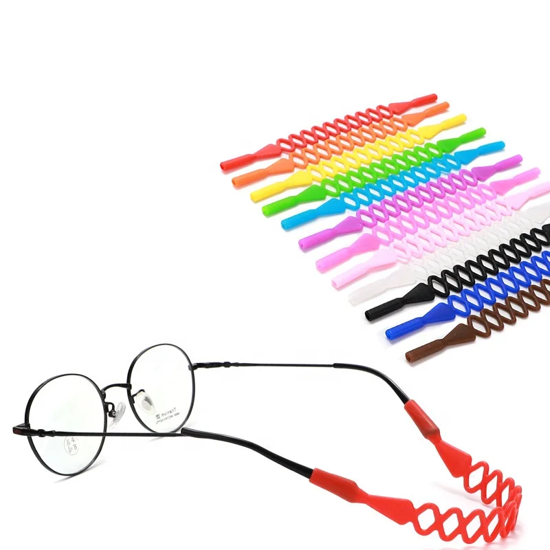 New design Mesh Elastic Anti Slip kids Silicone Glasses cords Eyeglasses chain cord hold kids glasses strap