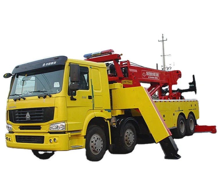 40ton heavy duty rotator tow truck 8x4 flatbed wrecker truck