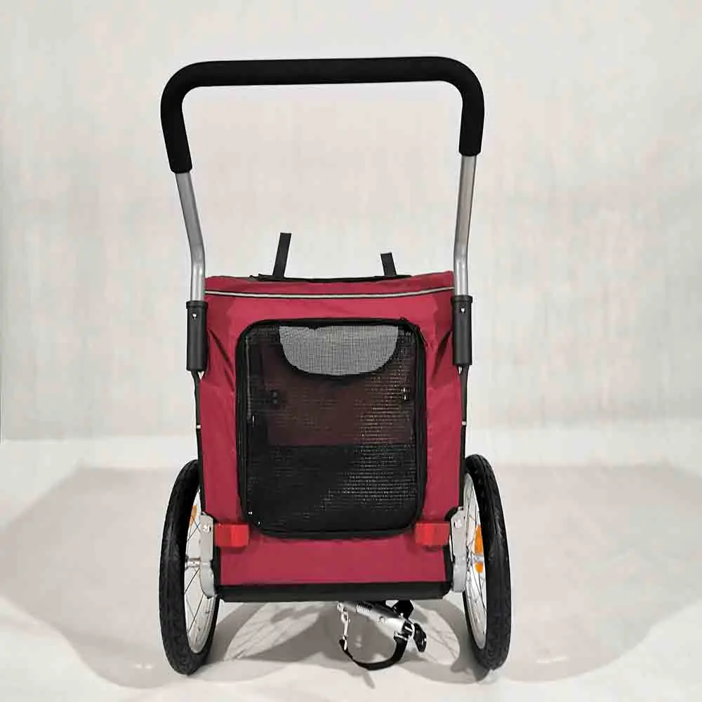 
High Quality Three Wheels Stroller Large Size Pet Dog Bicycle Bike Trailer 