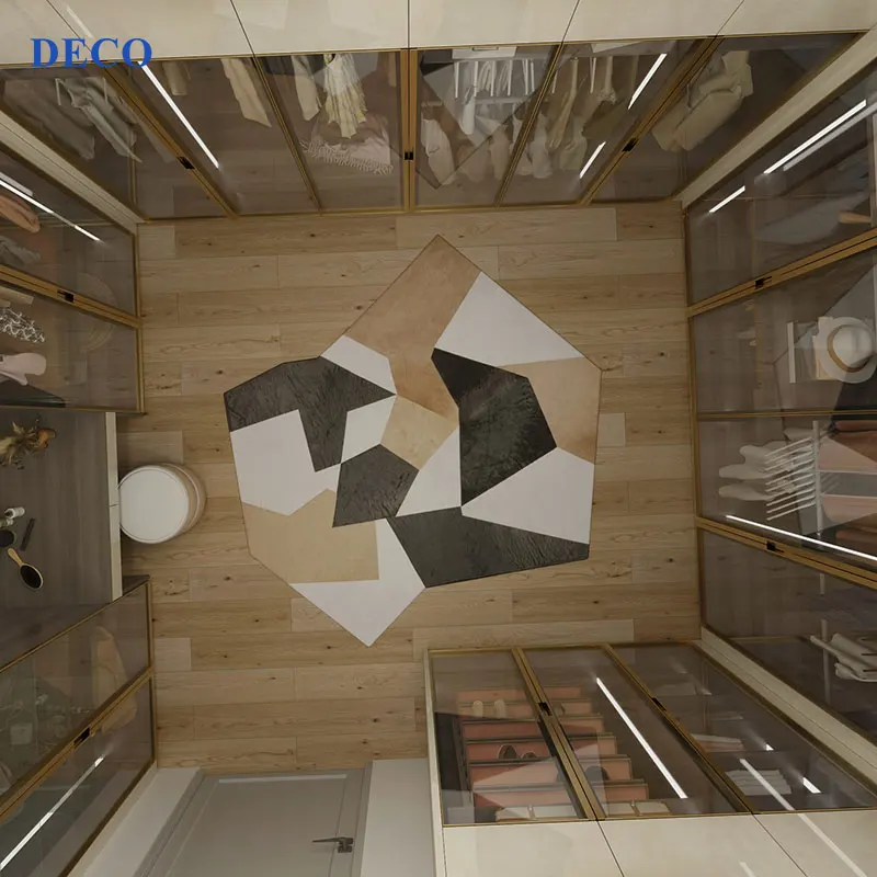 Luxury sense Whole house design walk in closet bedroom wardrobe set cabinets with makeup desk