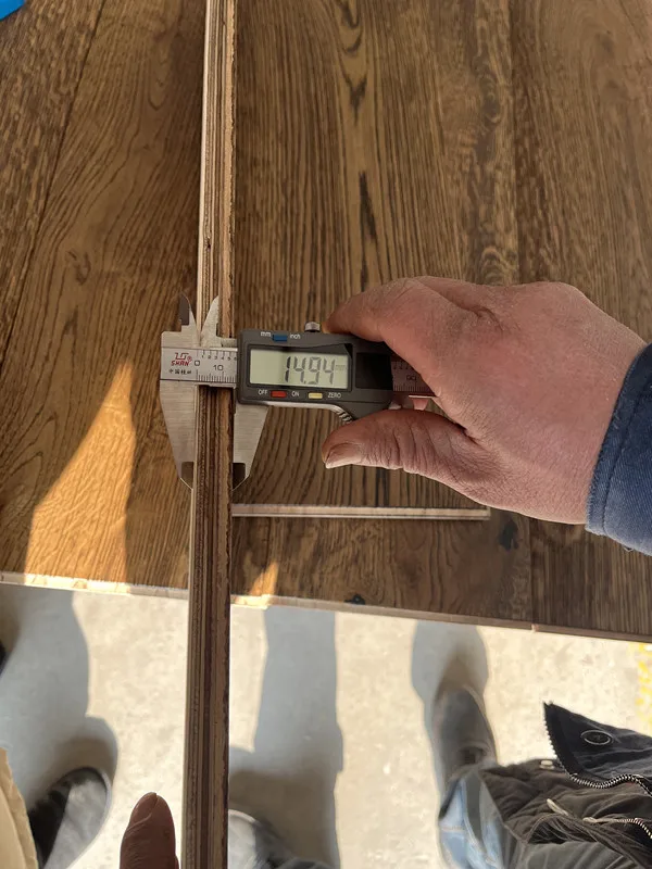 Wax oild hard brushed Engineered oak flooring factory price