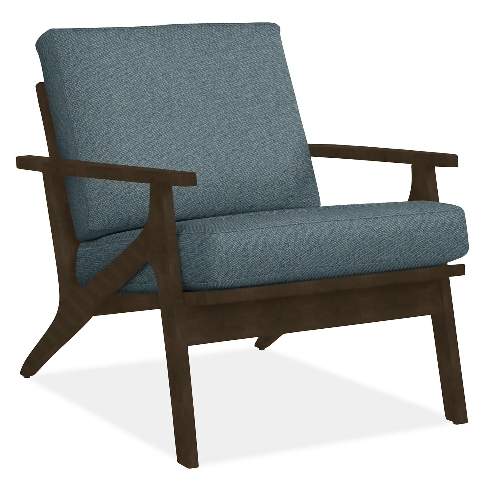 Modern Chair for Living Room Dining Solid Wooden Chair with Soft Cushion Seat Outdoor Style Upholstery Wooden Legs