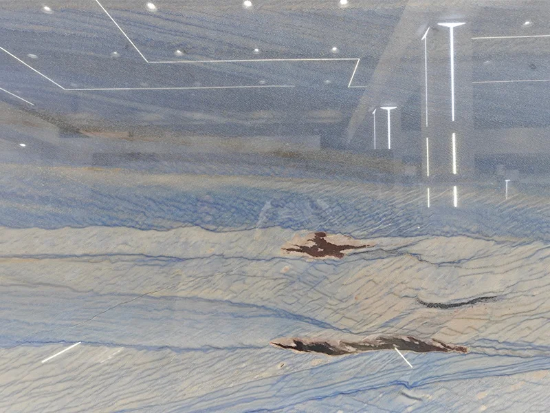 Yushi Group marble Azul Macaubas Quartzite slab Luxury Stone design Big Slabs marble design for furniture