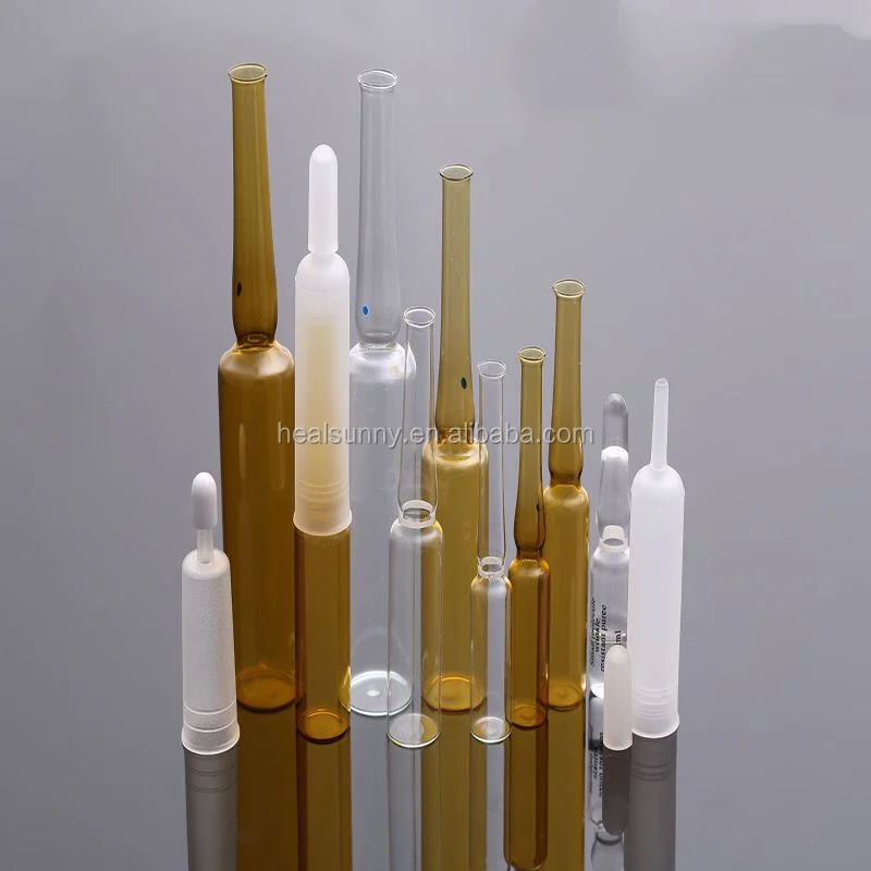 1ml Mini Cheap Empty Sample Ampoule Amber clear Glass Vials