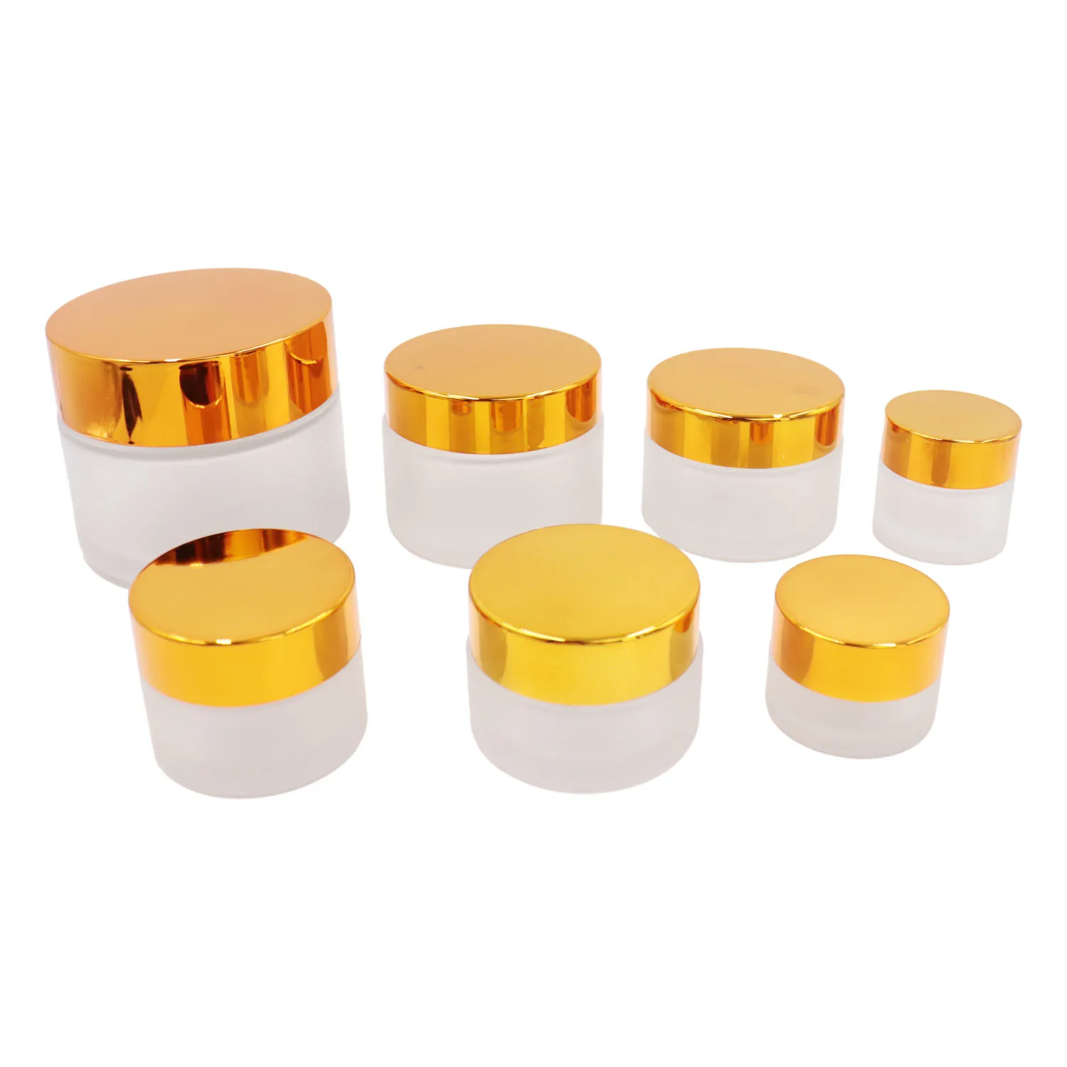 factory glass jars for sale frosted clear glass jars with lids glass cream jar 50g