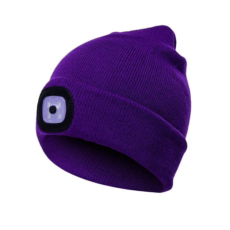 LED Wool Hat LED Lamp Knitted Hat Winter Night Fishing Light Illuminated Hat