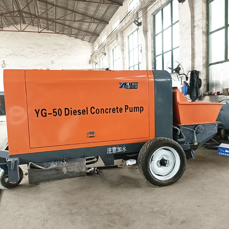 Concrete Mixer With Pump Stationary Grout Schwing Concrete Pumps