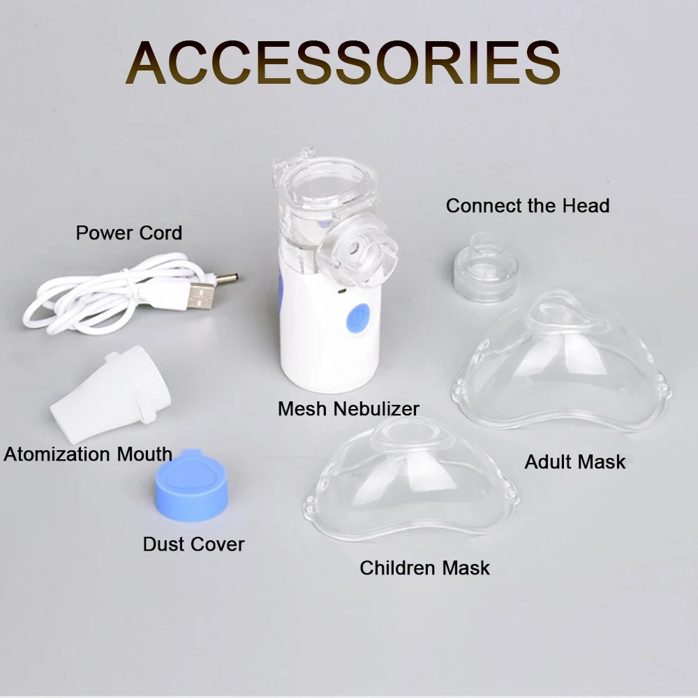 Mini Electric Pocket Steam Inhaler Sinus Vaporizer Nebulizer Cool Mist Compressor Nebulizer Machine For Baby Adult Asthma
