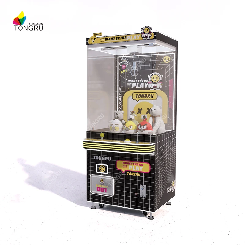 Commercial doll catcher table top with led chicken balls arcade games coin operated plush toys claw crane machine
