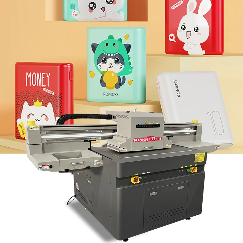 KingJet 45cm height printing ricoh g5i uv flatbed printer 9060