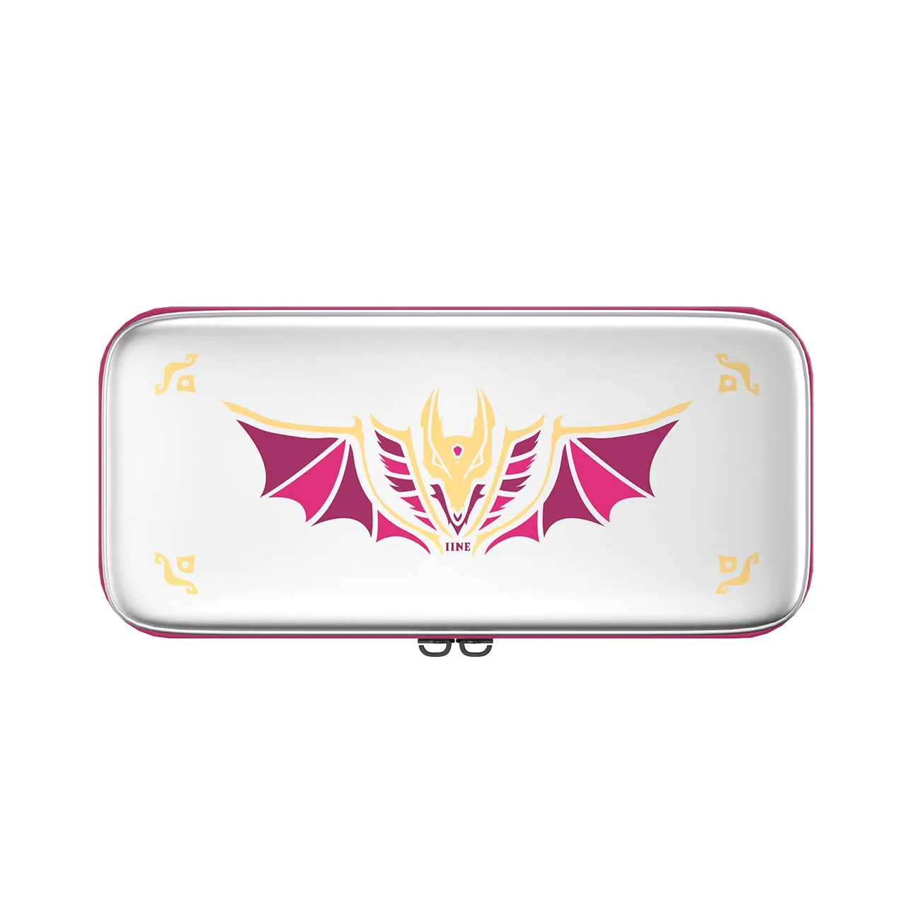 IINE Carrying Case for Nintendo Switch Oled,Hard Protective Case Easy to Carry Out 360 Degree to Protect Console,Silver