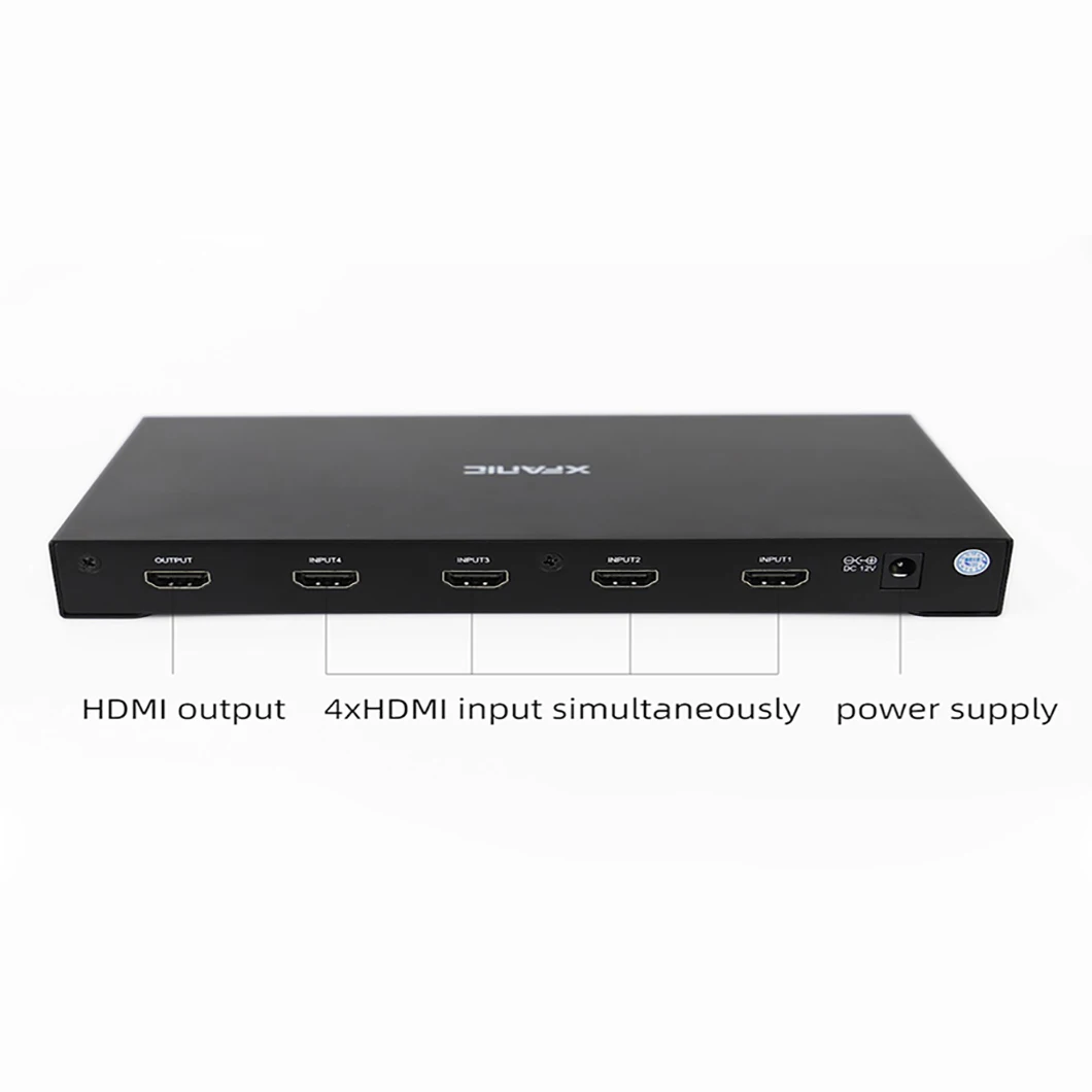 HDMI 1.4 Scaler 4 in 1 out, 4 Devices share 1 screen 4K@30Hz for TV Box Switch PS3 PS4 projector 4K V1.4 HDMI Scaler