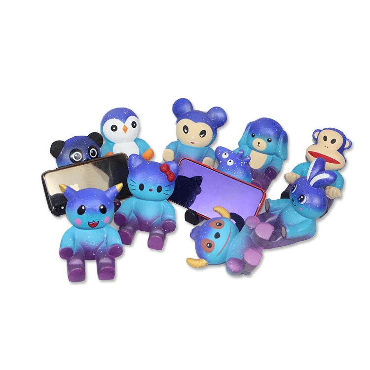 Squishy Soft PU Foam Anti Stress Relief Ball Rabbit Animal Toy Phone Support Promotional Gift