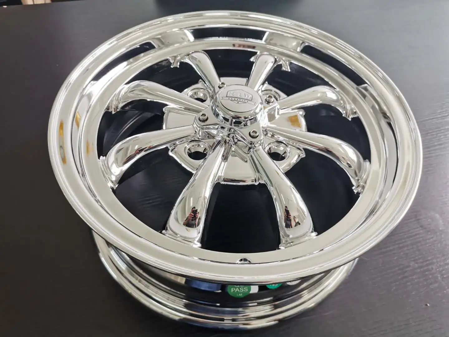 15X5.5 4X130 EMPI 10-1120 EMPI GT-8 GT 5 WHEEL FORRebel Wheel VW Bug Ghia Bus Thing T3 10-1raider HQ WB rim barrels