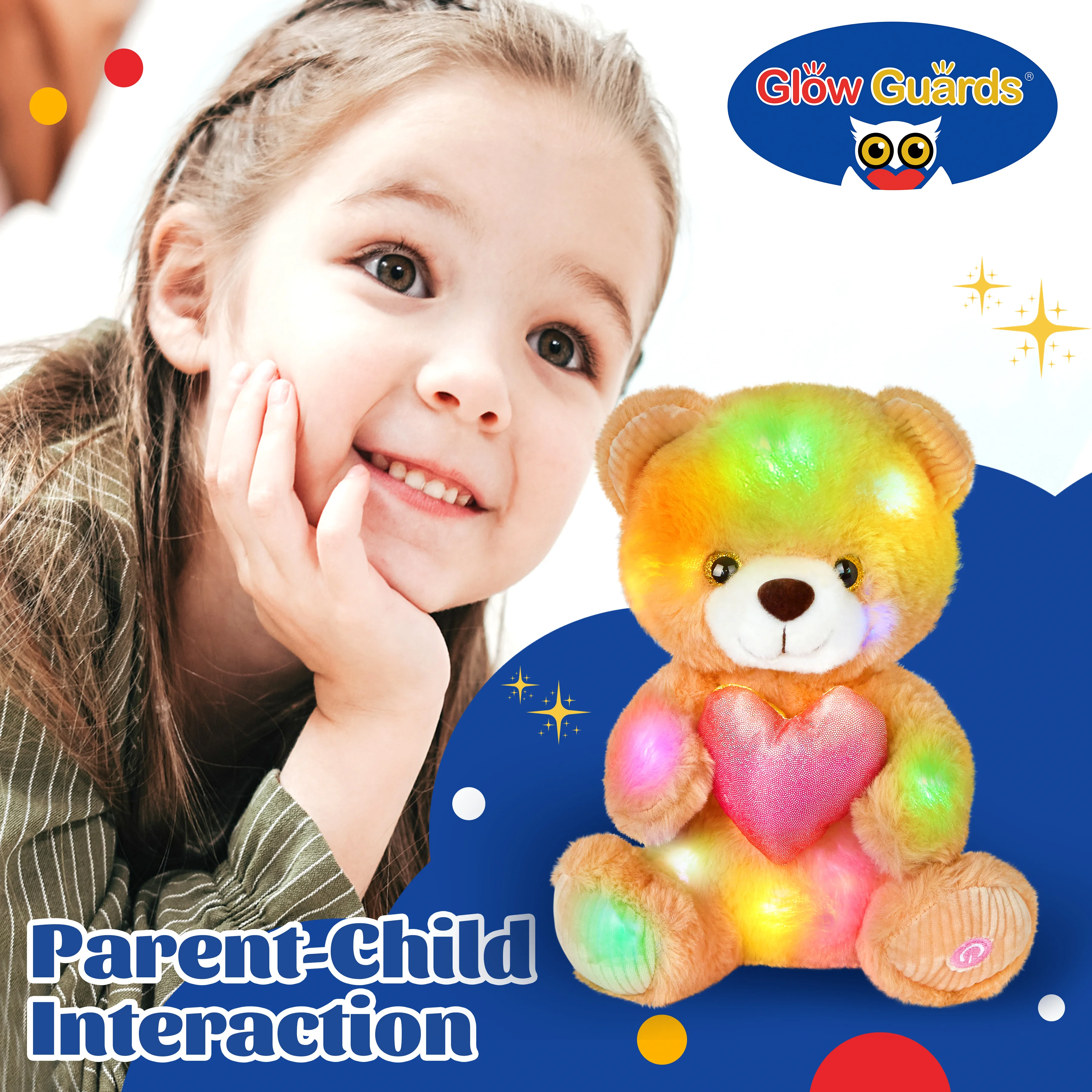 Светящийся светящийся медведь плюшевый