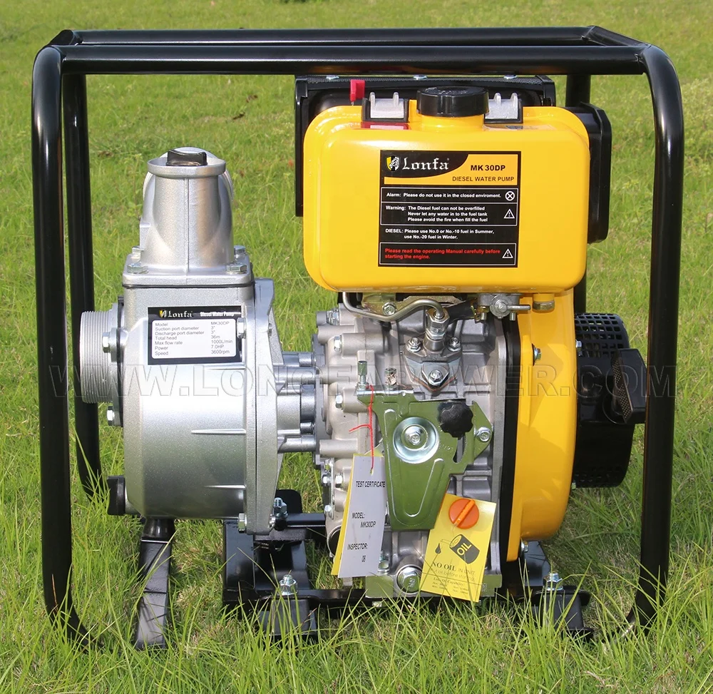 2, 3, 4, 6 Inch Air-Cooling Easy-Moving/Portable Small Irrigation Diesel Water Pump, Gasoline Water Pump, Fire-Fighting Pump