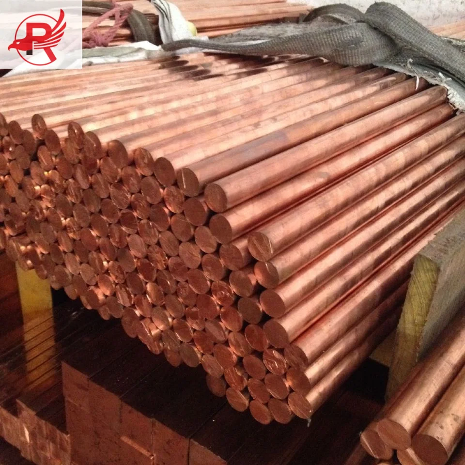 Made in China Copper wire rod 6mm 8mm Copper bars C1100 Round Bar Brass rod