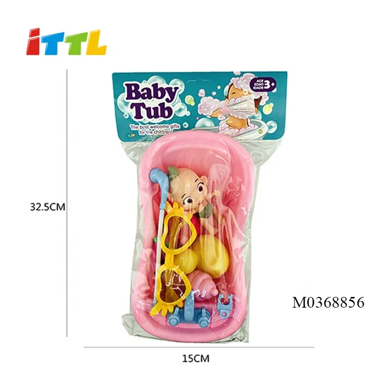 Mini bathtub toy sleeping 5 inch baby doll for kids