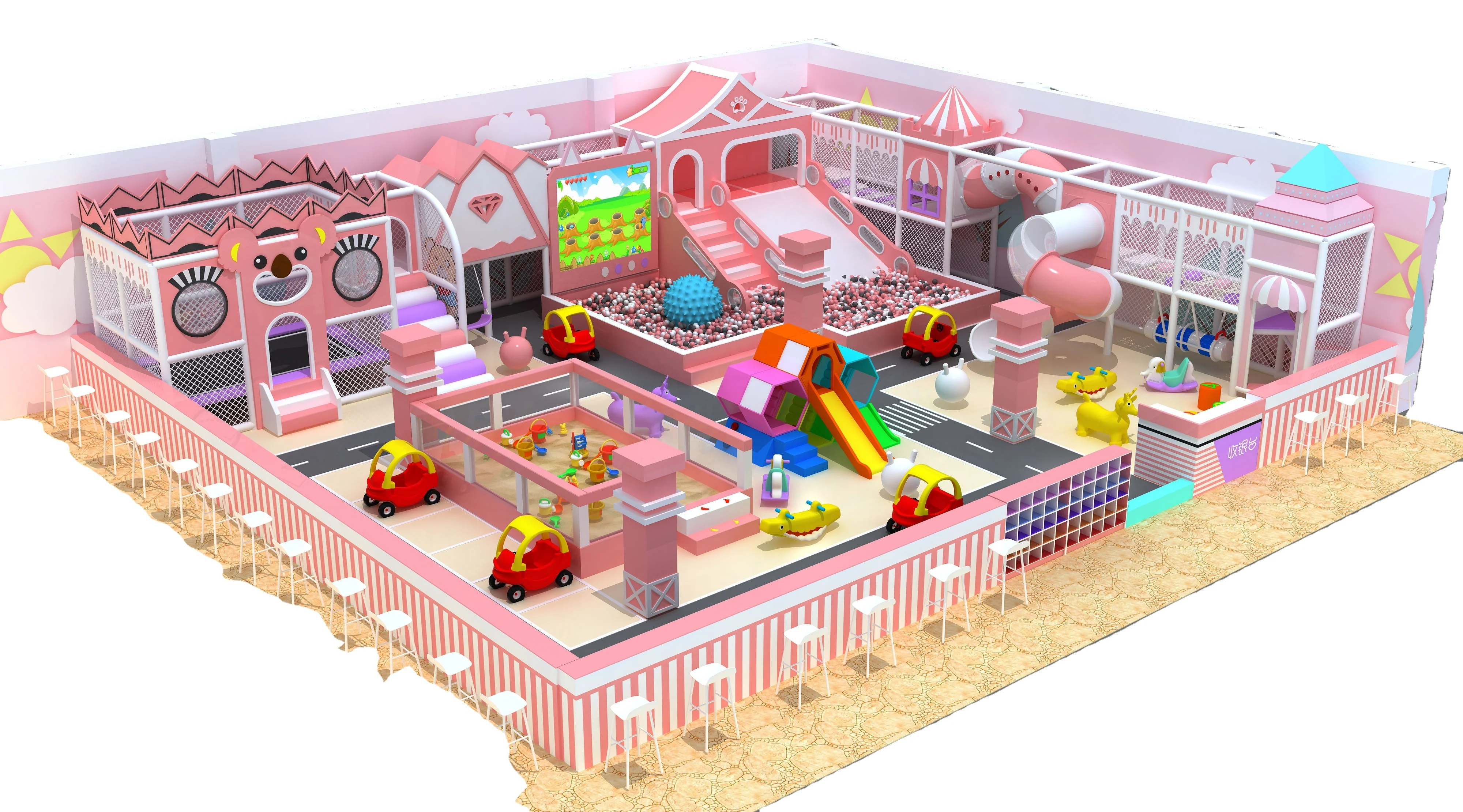 Kids plastic Indoor Playground children soft play toys indoor playground equipment for sale