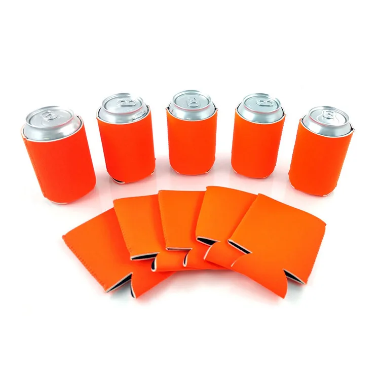 Factory Custom Logo Blank Sublimation Neoprene Drink Bottle Sleeve Stubby Coolers Holder Beer Can Cooler for Cola Insulated