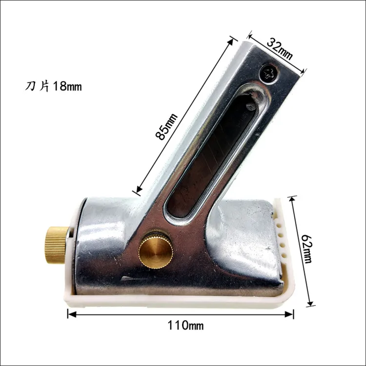 Aluminum handle sheet floor cutter,PVC floor wall edge cutter(No blade)