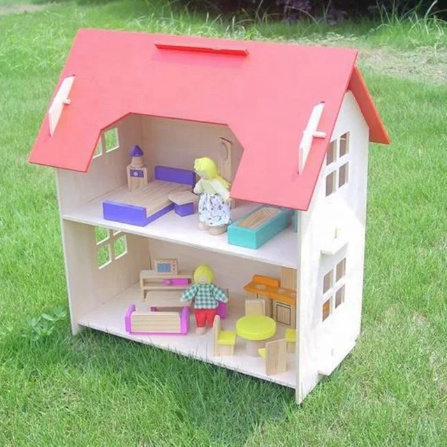 3d Cardboard Puzzle Diy Education Toy Doll Houses Mini Furniture Set Toys for Sale Wooden High Wooden Wood Toys for Kids Unisex