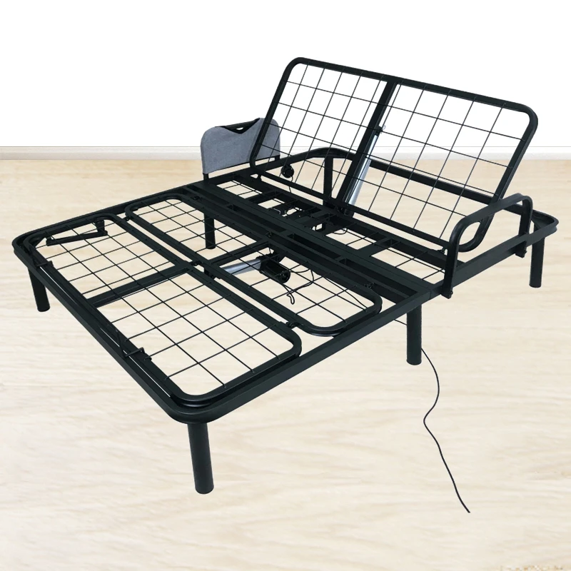 Adjustable Bed Frame Twin XL Ergonomic Power Bed Base Comfort Upholstered Smart Bed with wooden board No Tools Required