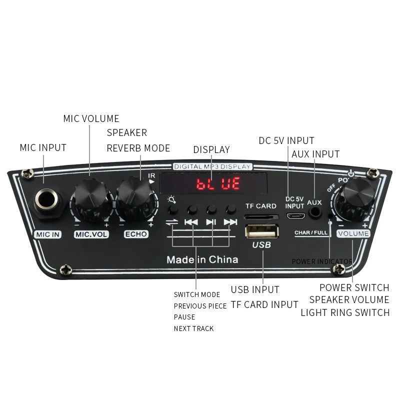 Top Selling Products 2022 Active Speakers Portable Wireless Speaker 8 Inch speaker Wireless With Microphone