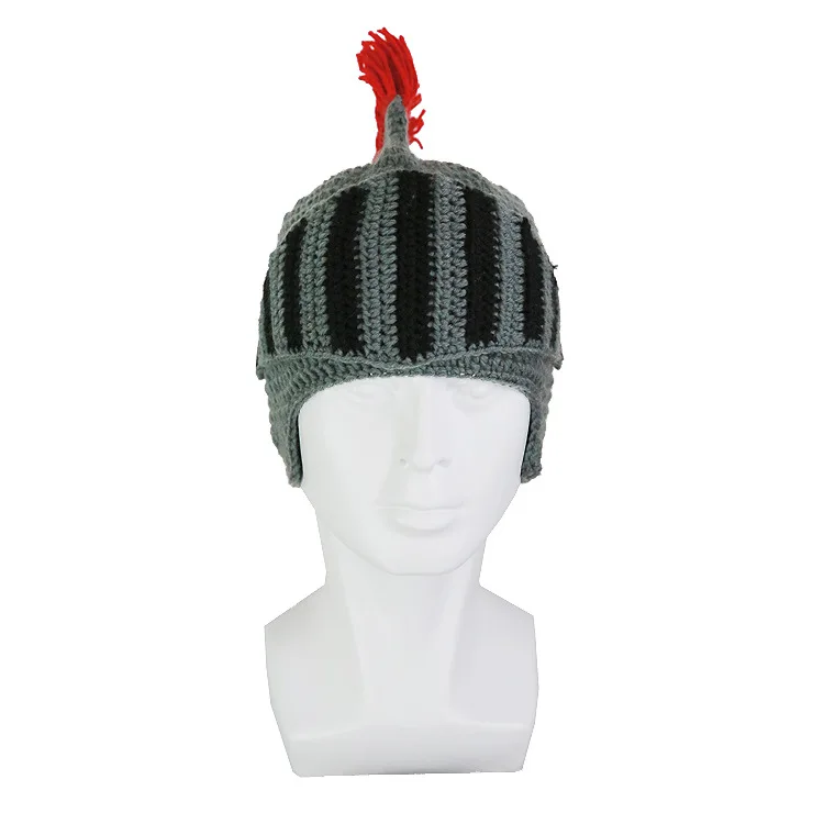 Handmade Knitted Rasta Beanie Hat Winter Warm Beard Hats Funny Beanies original Knight Knit Helmet Hat