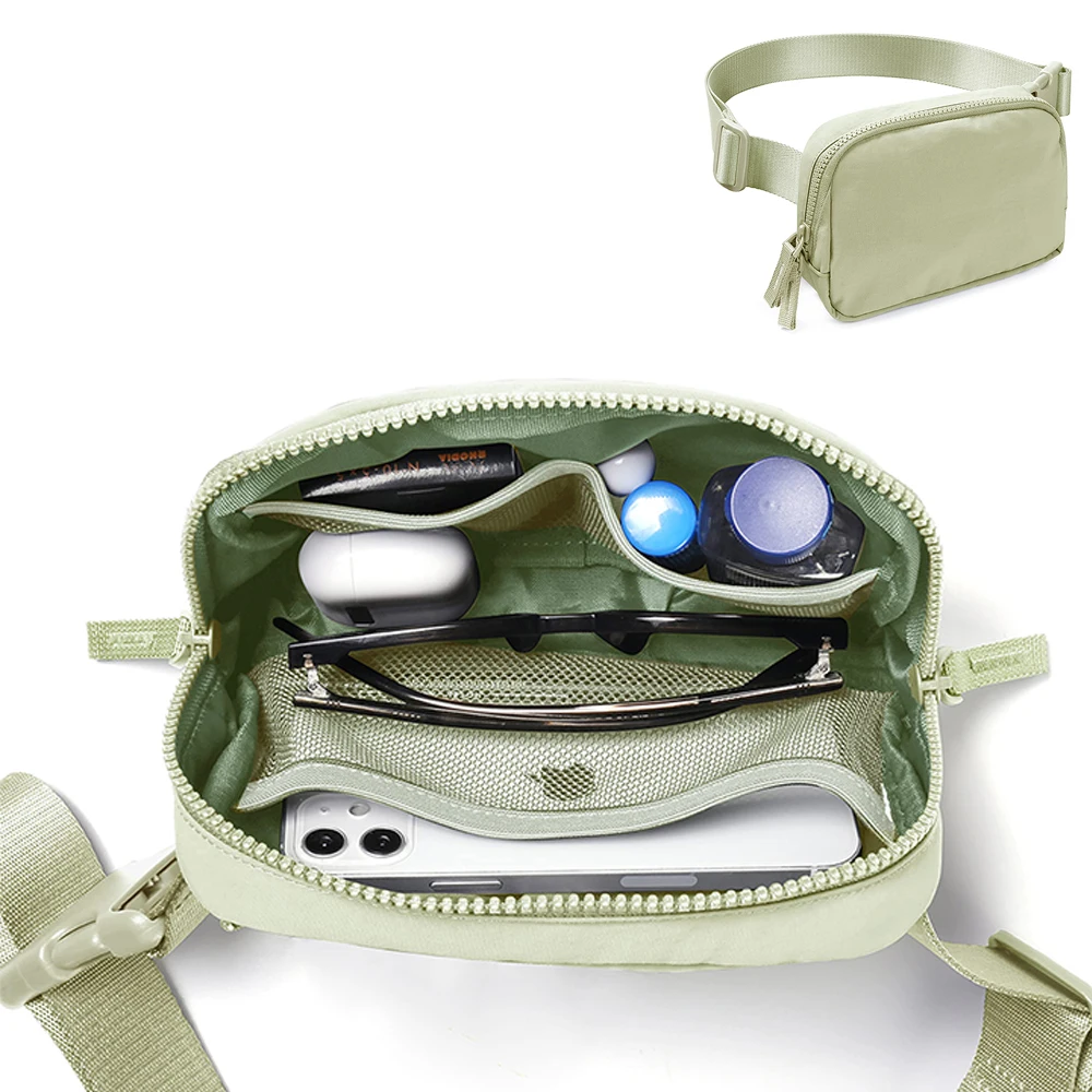 Custom Fashionable Crossbody Fanny Packs with Adjustable Strap Waist Pouch for Workout Hiking Running Travel