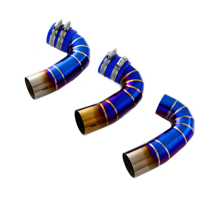 Applicable toWAVE125 motorcycle refitting accessories stainless steel blue burning air filter intake pipe motorcycle accessories