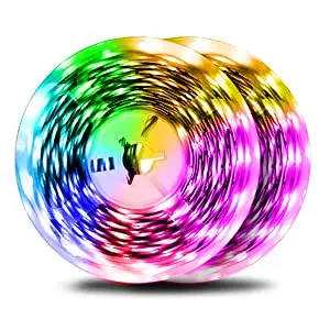 Shenzhen Factory 16.4ft 5m IP65 RGB 5050 12v Blue tooth Mic Music Sync 20 Keys USB LED Strip Lights Kit