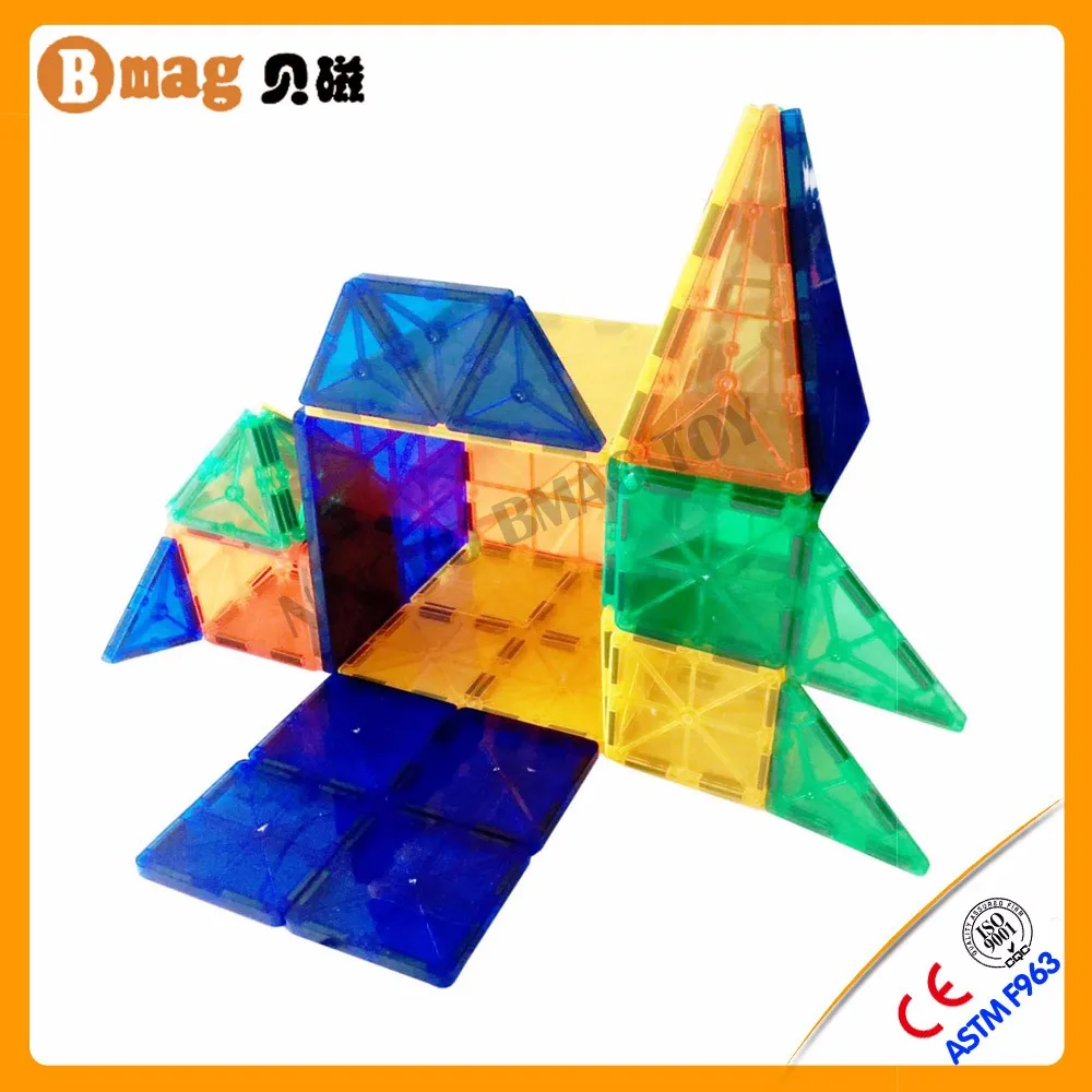 Factory direct magnetic building block plastic kids assembling toys in low price