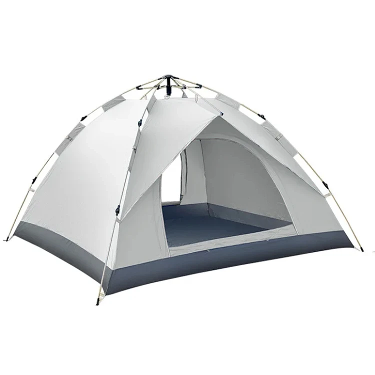 JETSHARK 3-4 People Automatic Folding Sunshade Waterproof Thickened Camping Equipment Field Full Set Of Outdoor Tents
