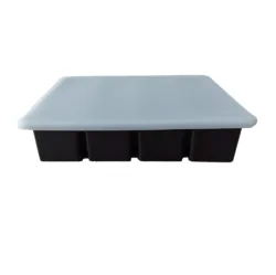 Silicone Butter Tray Mold, Large 4 Cavities Rectangle Container for ice cube