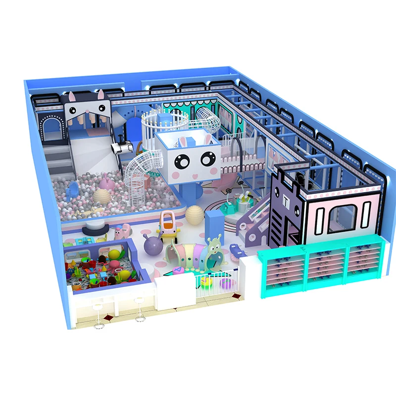 Naughty Castle Indoor Large and Small Playground Equipment Indoor Play Baby Playground Sets Indoor Customized Design mazes