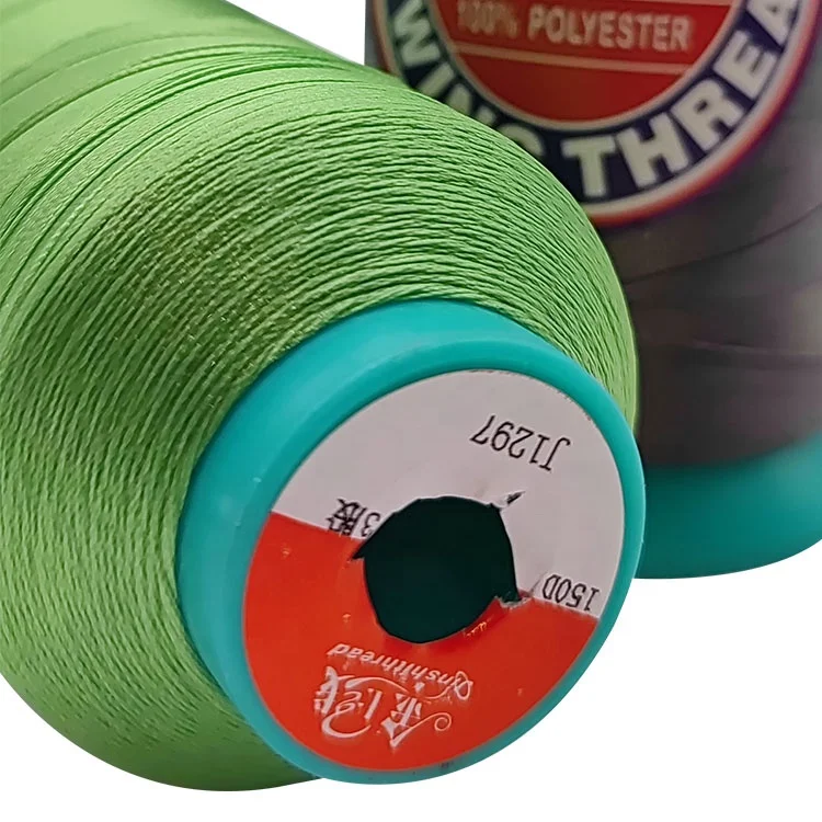 Thread high tenacity 100% polyester sewing thread in colors 150d/3 150/3 150d 3 in China polyester filament sewing thread