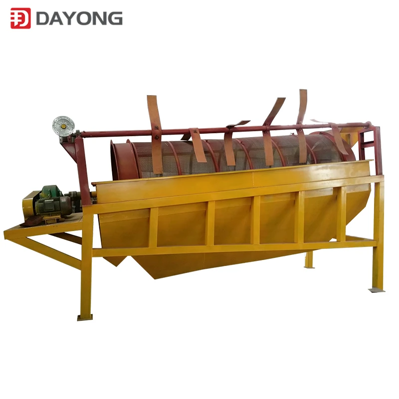 City Garbage Waste Sorting Plant Trommel Screen Separator Machine For Paper Wood Plastic