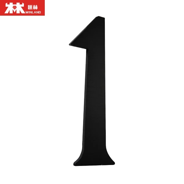 Household Front Door Address Sign Customized Package For Supermarket Metal Number Plate Door Sign Plate