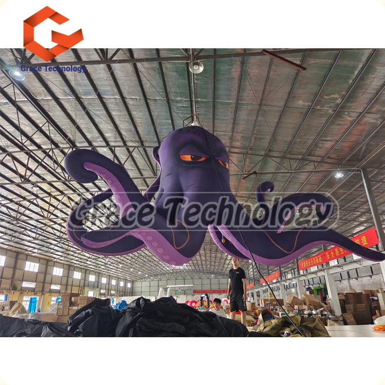 Giant Inflatable Octopus Outdoor Events Parties Festivals Stage Decor Led Lights Blow Up Octopus Replicates For Sale