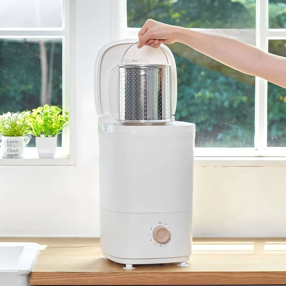 Stainless Steel Dewatering Dehydrator Machine Vegetable Mini Electric Spin Spinning Dryer