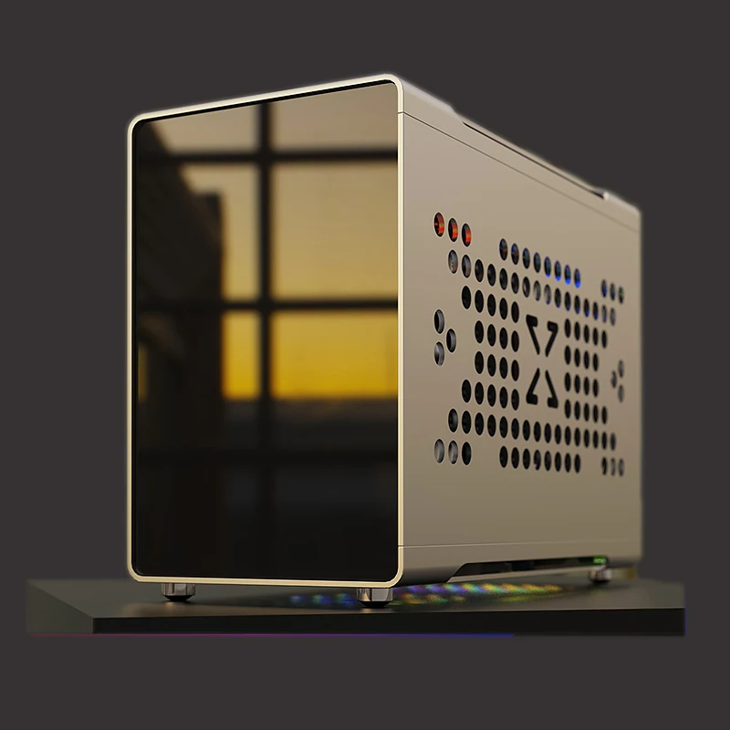  DIY установка алюминиевый корпус ITX Mini Корпус для игр и домашнего использования