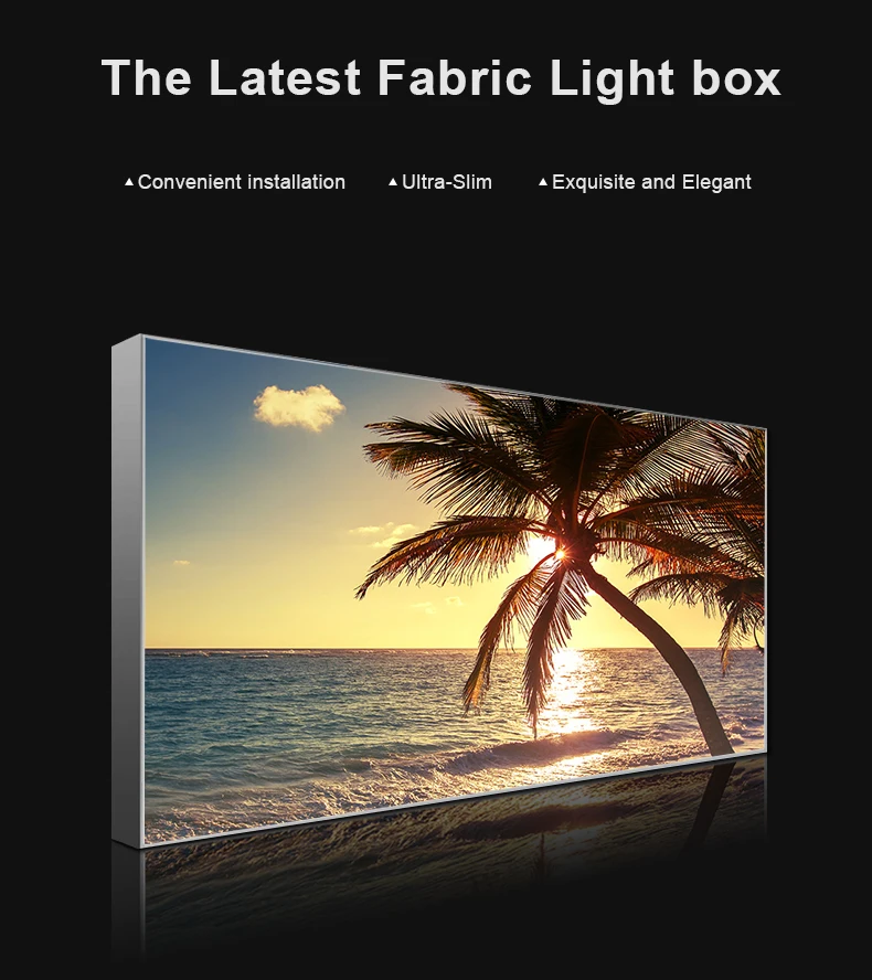 UV Printed LED Backlit Frameless Rectangle Outdoor Light