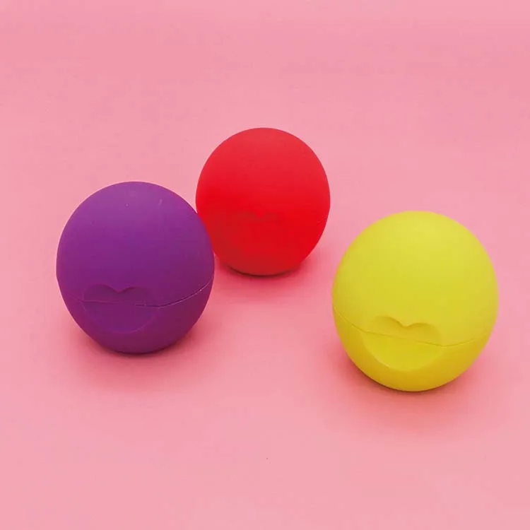 High Quality  Open heart Shape Lovely color lip balm multicolor  lip balm chapstick